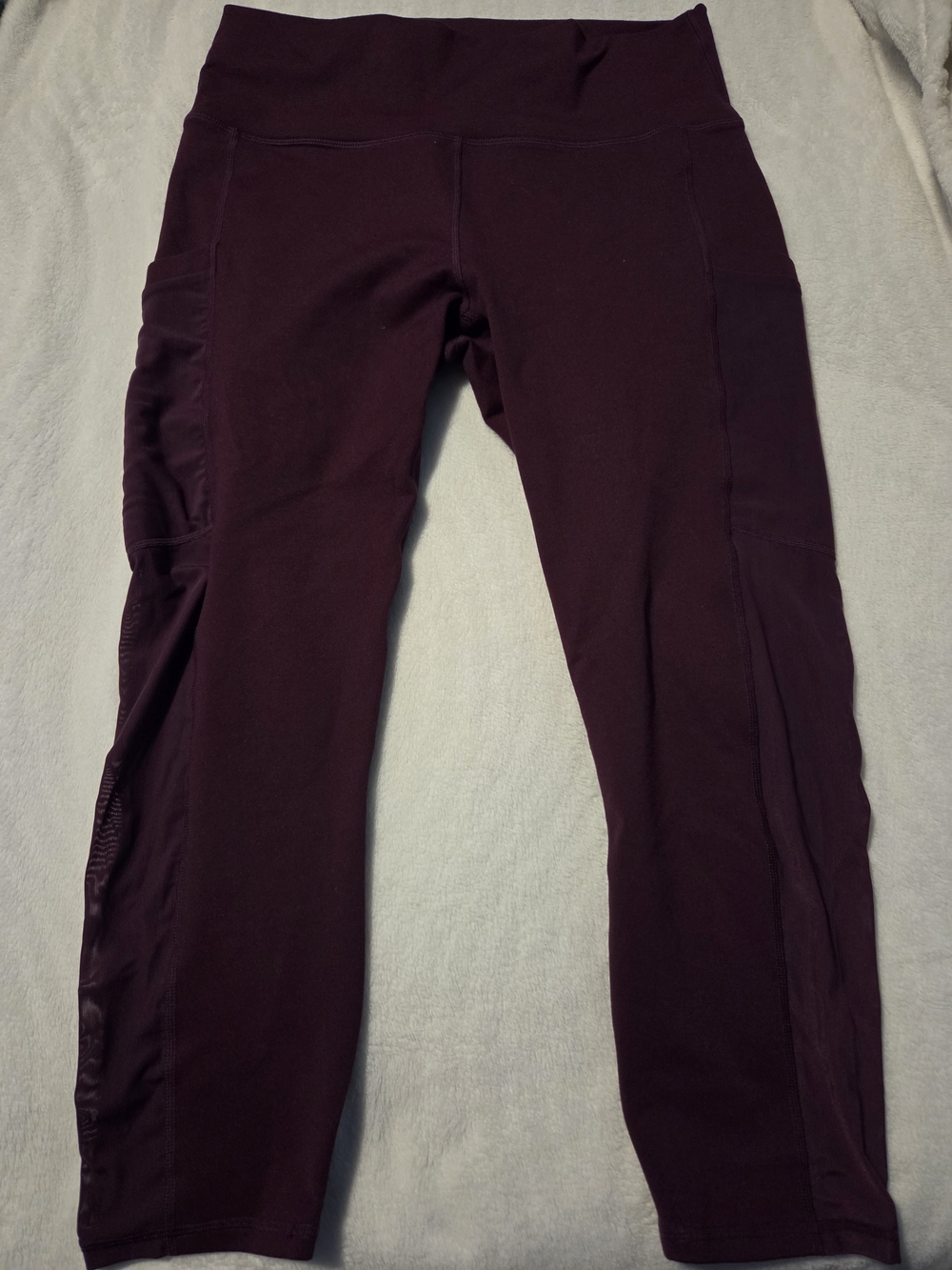 Women's Burgundy Active Leggings